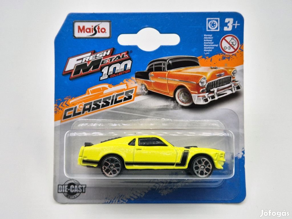 Ford Mustang Boss 302 (2013) - sárga/fekete -  Maisto - 1:64