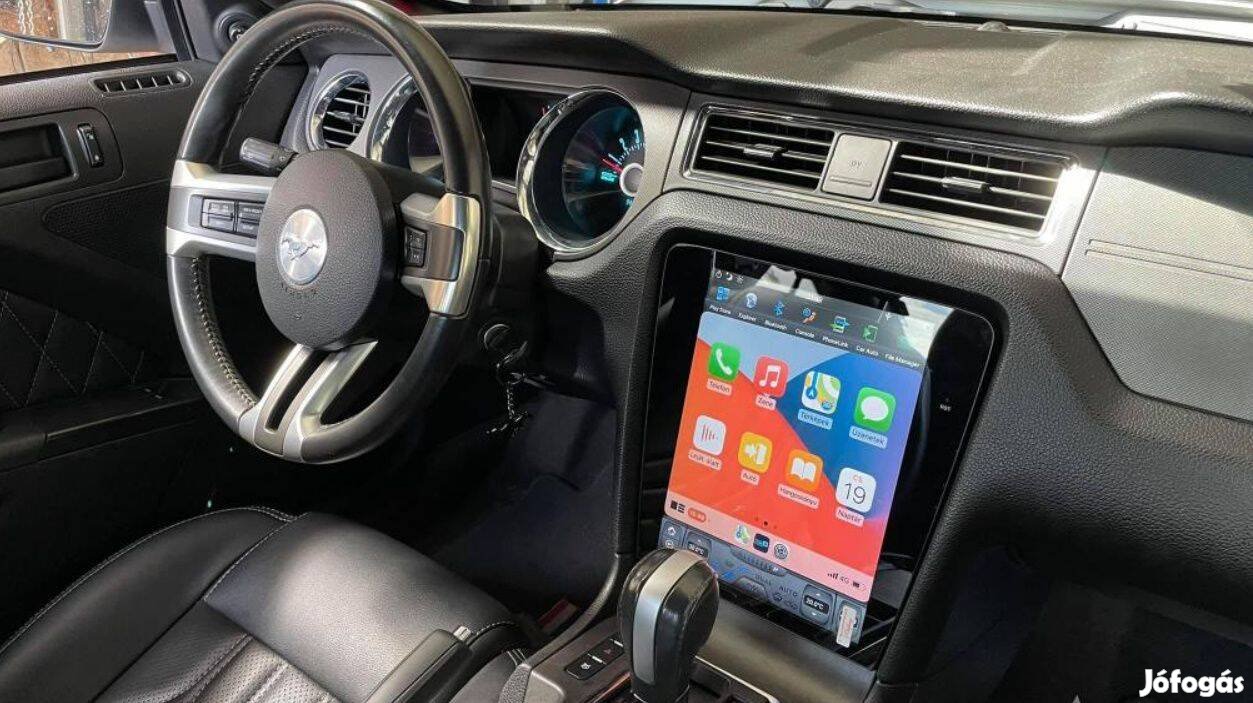 Ford Mustang Carplay Multimédia Android GPS Rádió Tolatókamerával