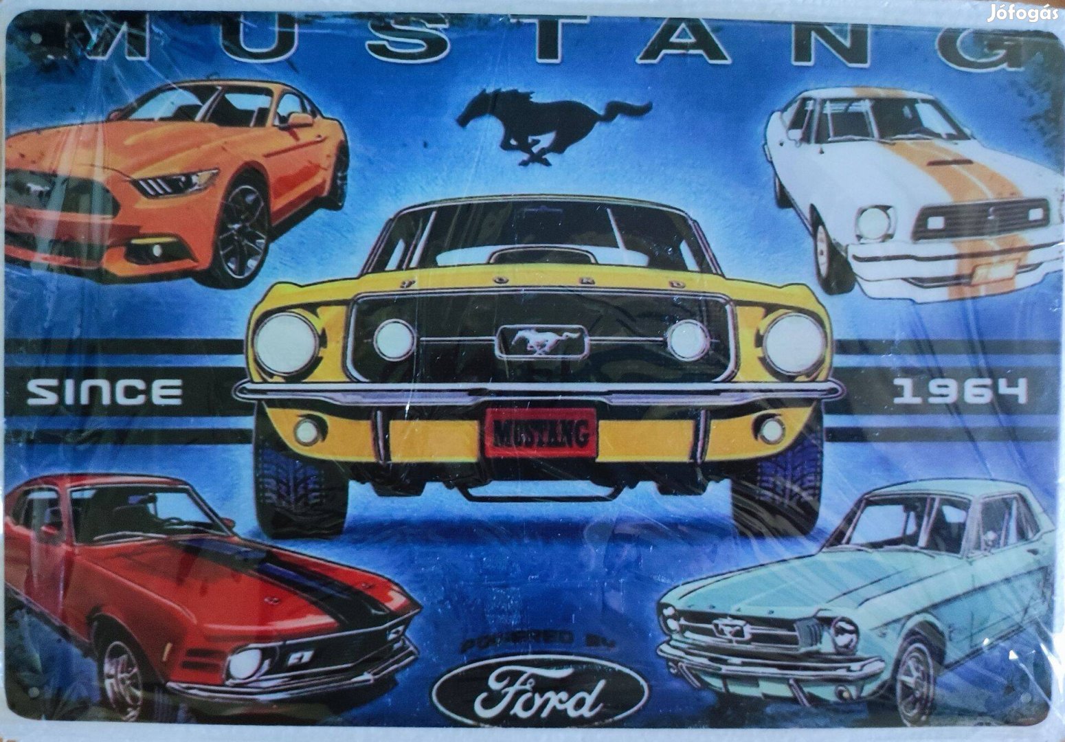 Ford Mustang új fém retró reklámtábla