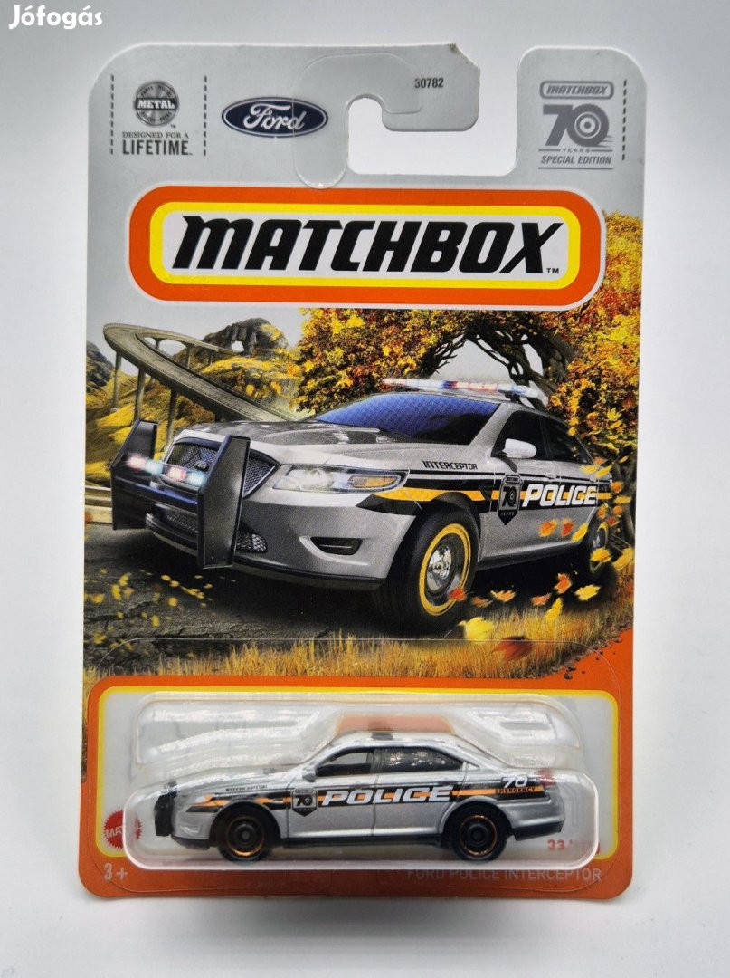 Ford Police Interceptor - 2023 23/100 - hosszú kártyás -  Matchbox -
