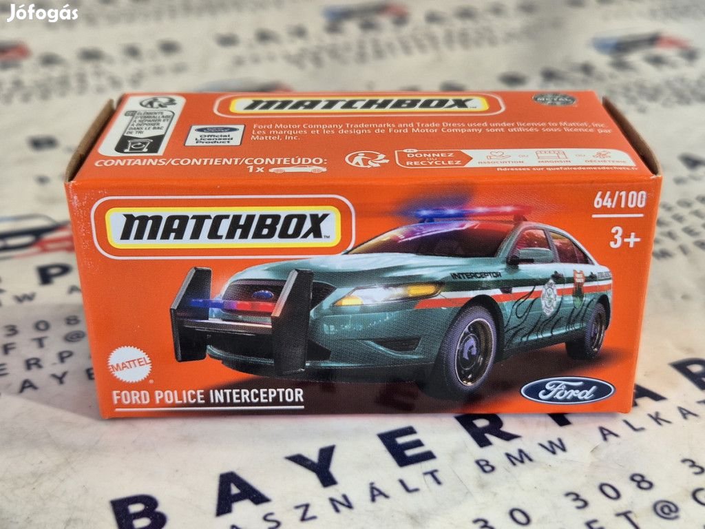 Ford Police Interceptor - 2024 64/100 -  Matchbox - 1:64