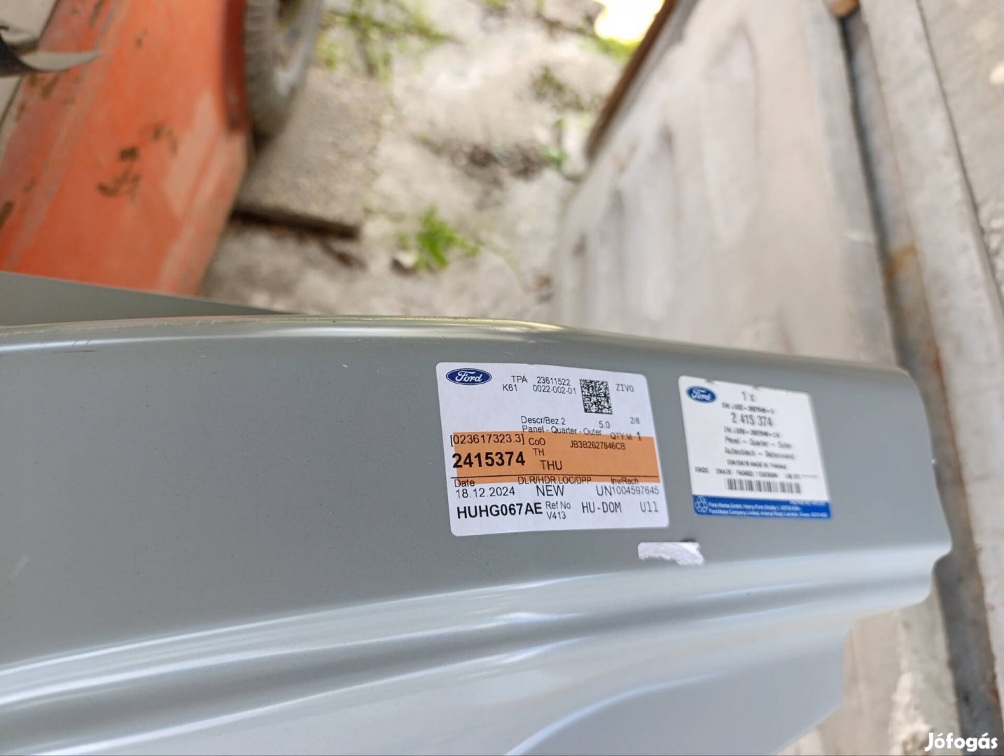 Ford Ranger jobb hátsó ajtó, küszöb 2023-tól