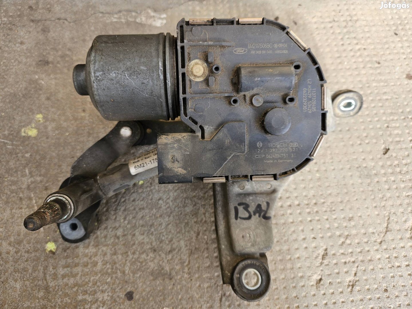 Ford S-Max, Galaxy ablaktörlő motor bal 6M2117508BC