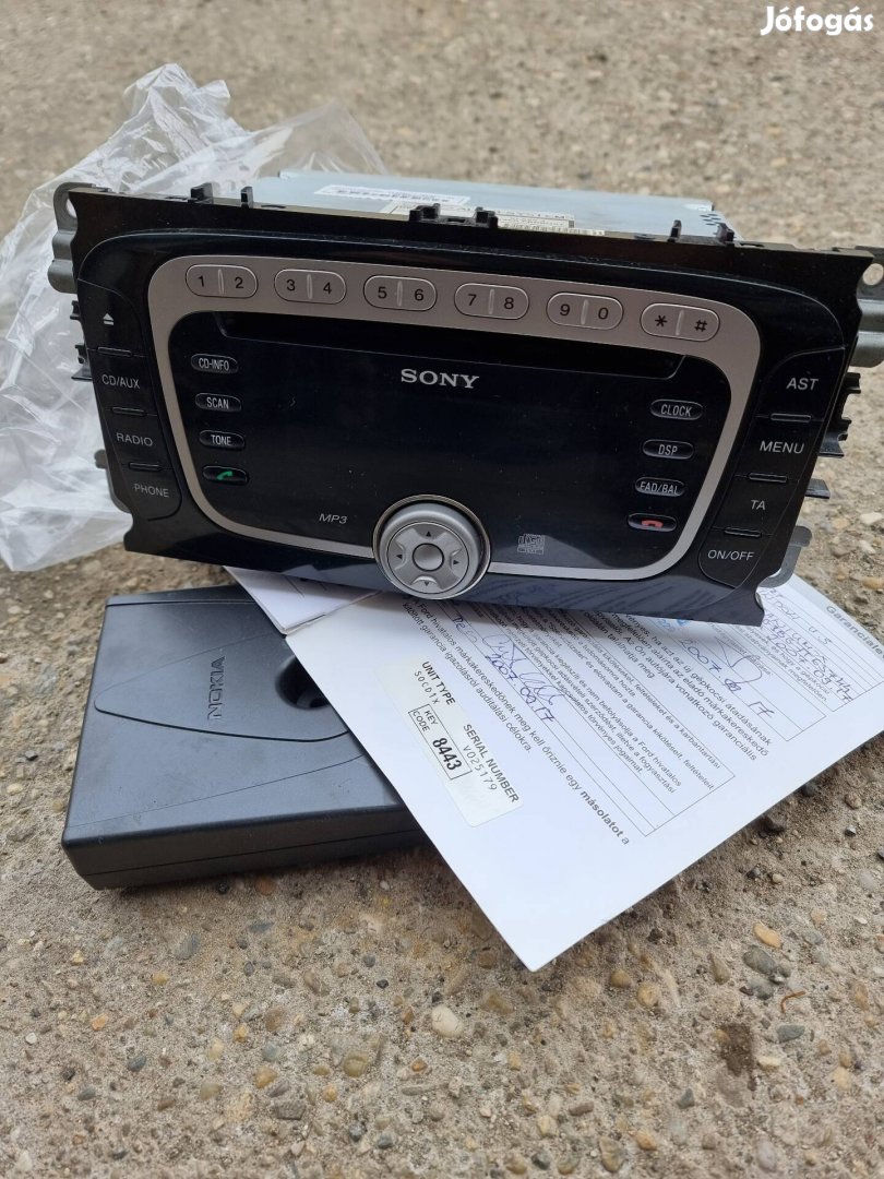 Ford S-max,  Galaxy, Mondeo gyári rádió