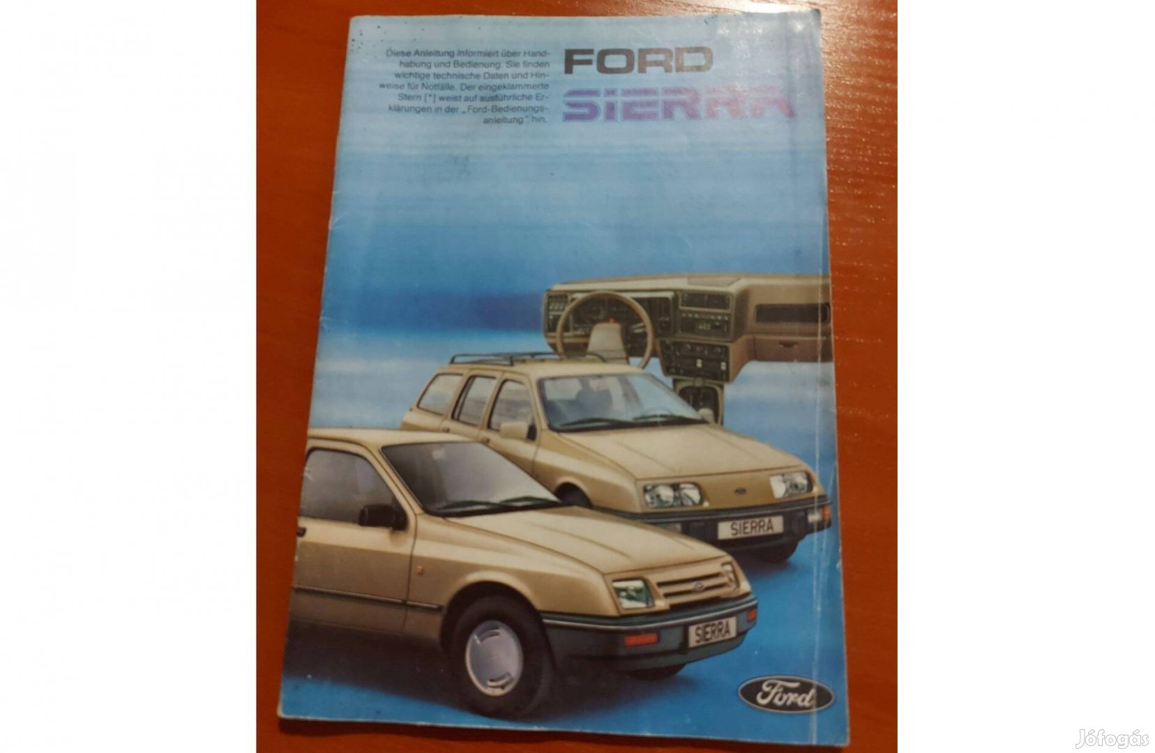 Ford Sierra német nyelvű információs füzet