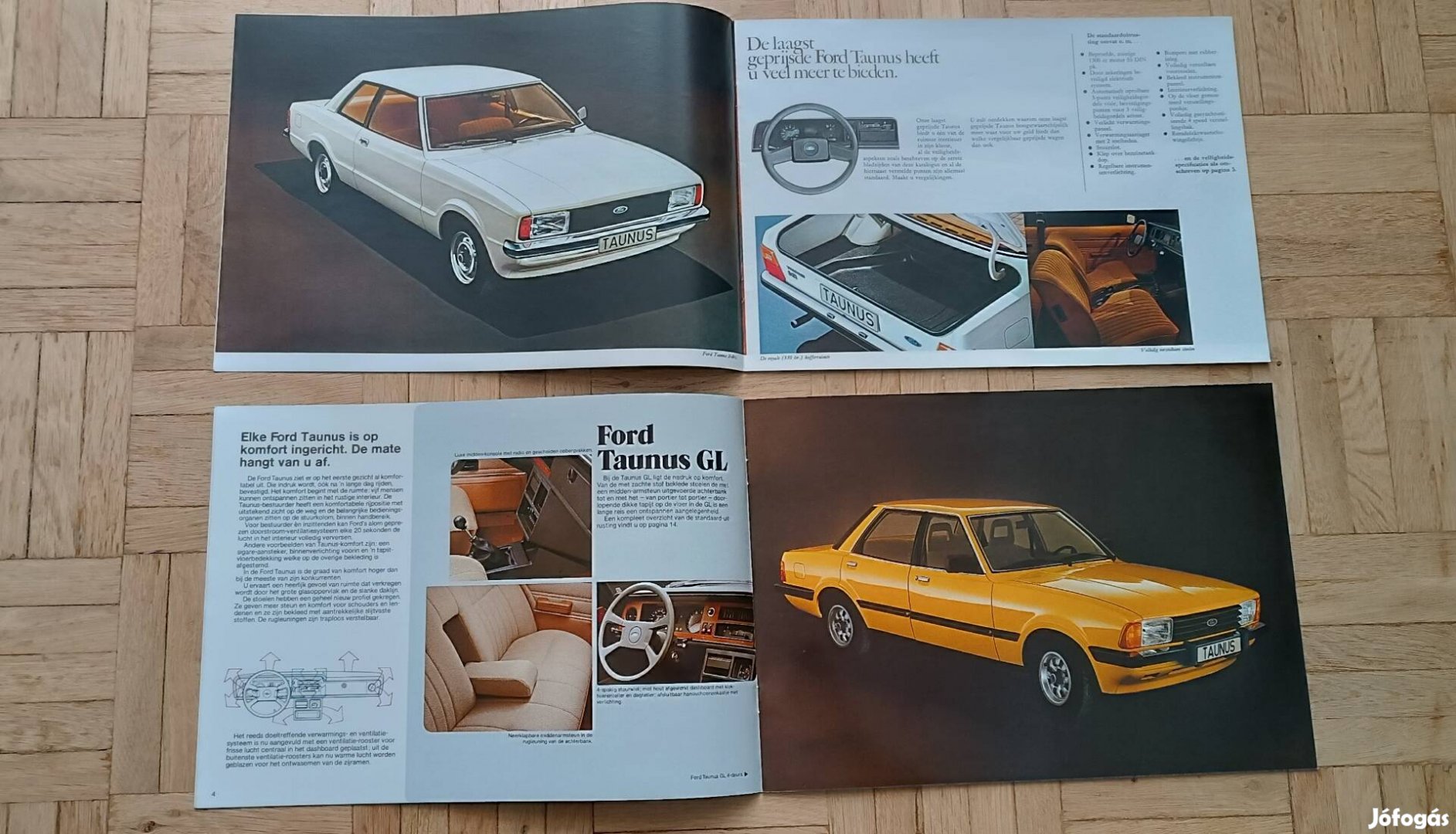 Ford Taunus eredeti prospektus katalógus OT veterán gyűjtemény 