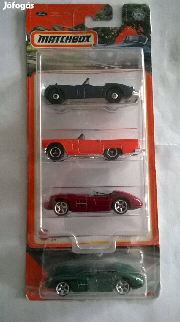 Ford Thunderbird -Jaguar Xk 140 - Aston Martin matchbox szett