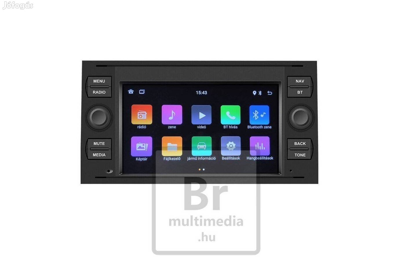 Ford Transit Android Kijelző Multimédia Navigáció 2Din Rádió Carplay