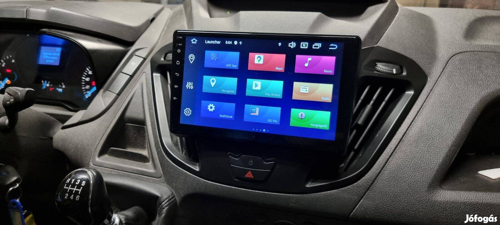 Ford Transit Carplay Multimédia Android GPS Rádió Tolatókamerával