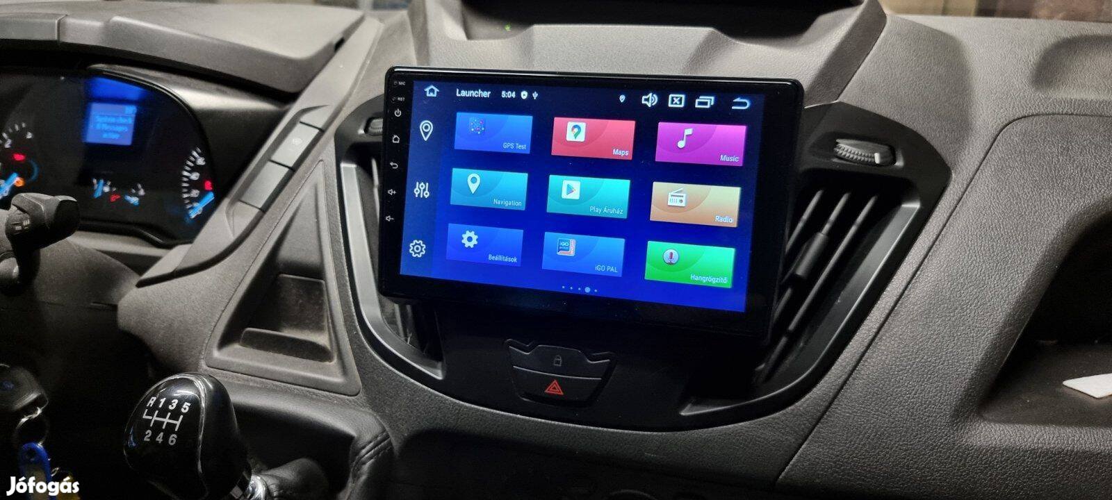 Ford Transit Carplay Multimédia Android GPS Rádió Tolatókamerával