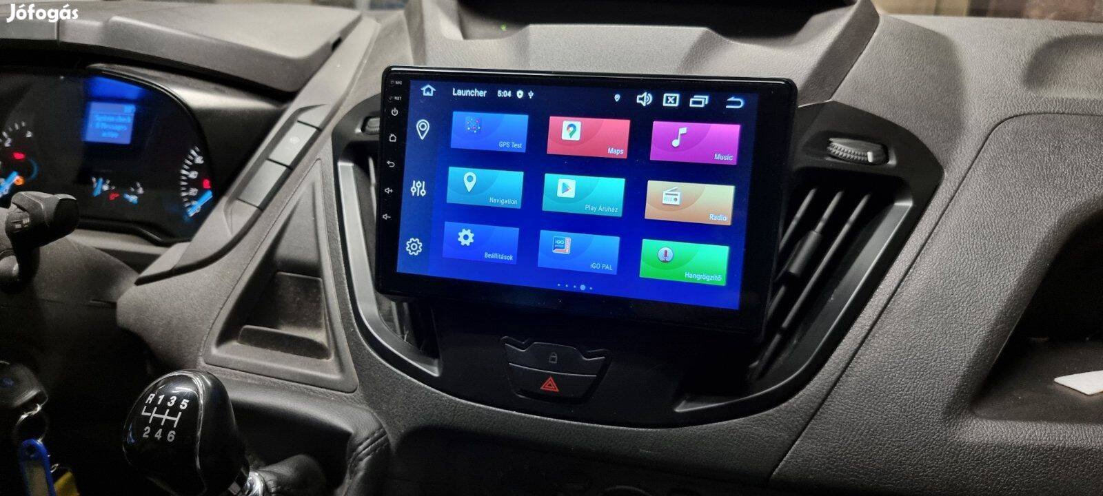 Ford Transit Multimédia Carplay Android GPS Rádió Tolatókamerával