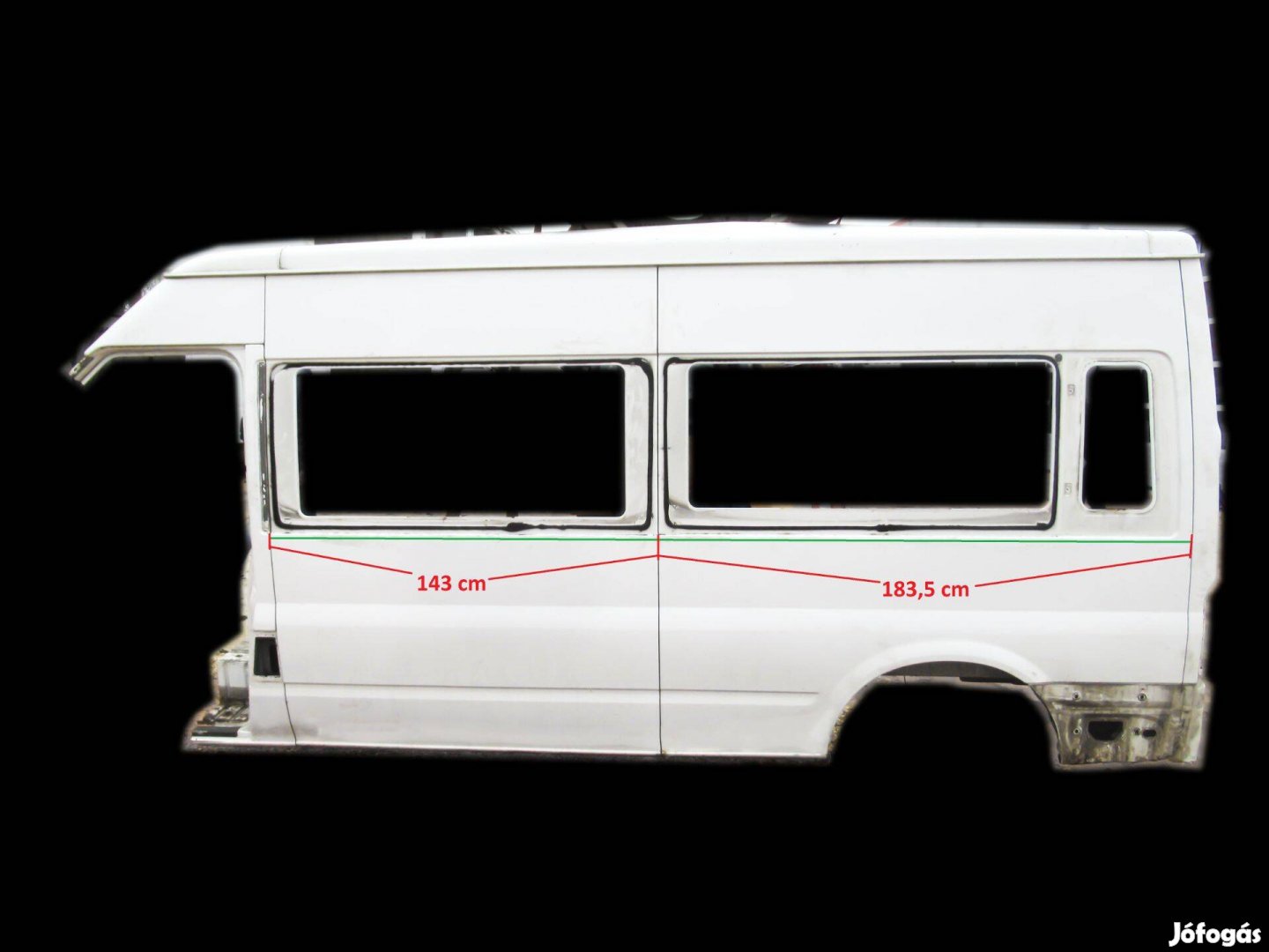 Ford Transit körab. 2.4 330 Negyed oldalfal Karosszéria kaszni Kasztni