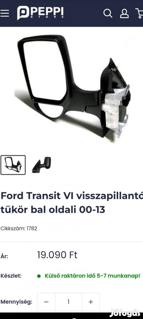 Ford Tranzit visszapillantó 