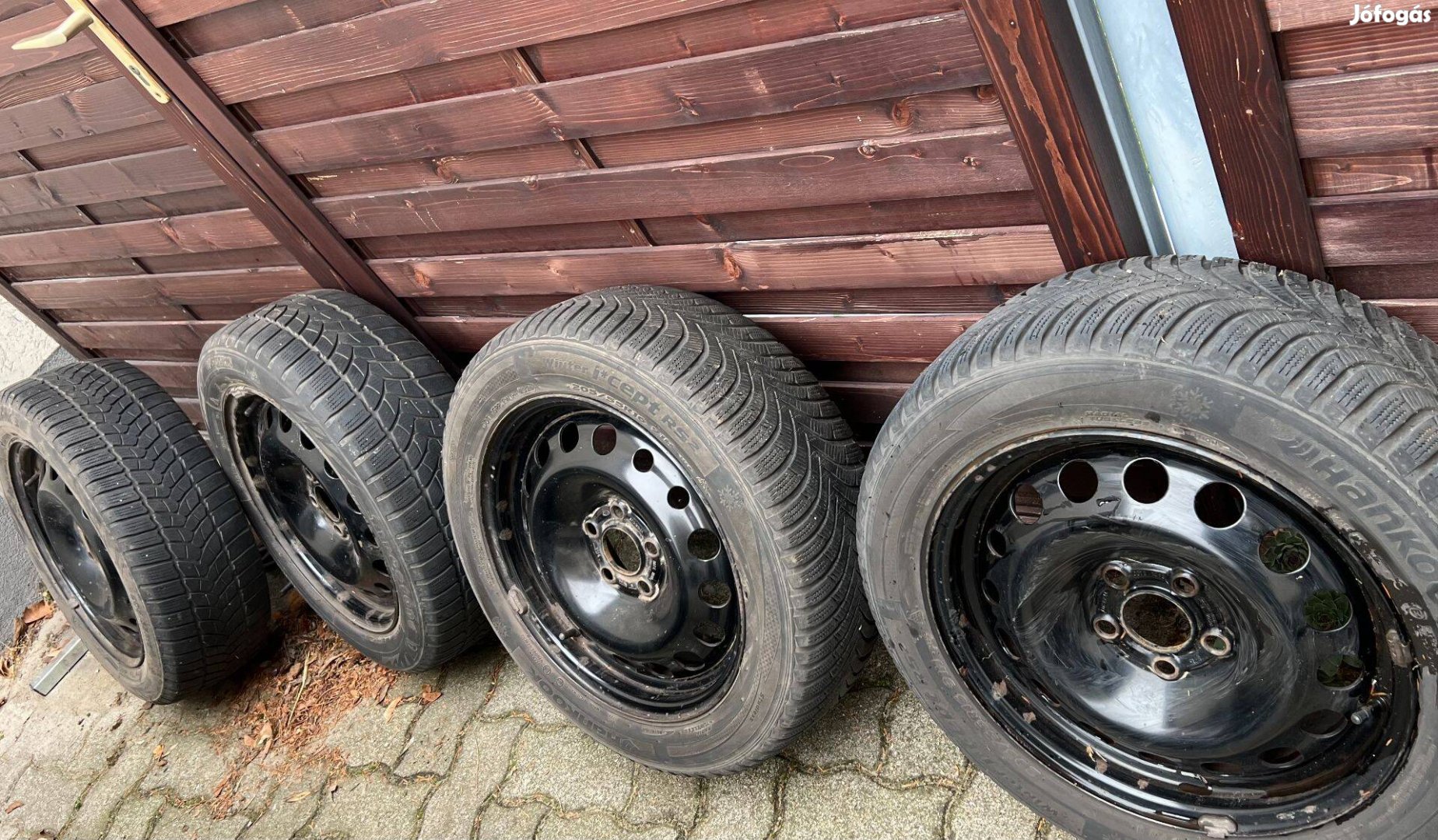 Ford acélfelni + hólánc + téli gumik