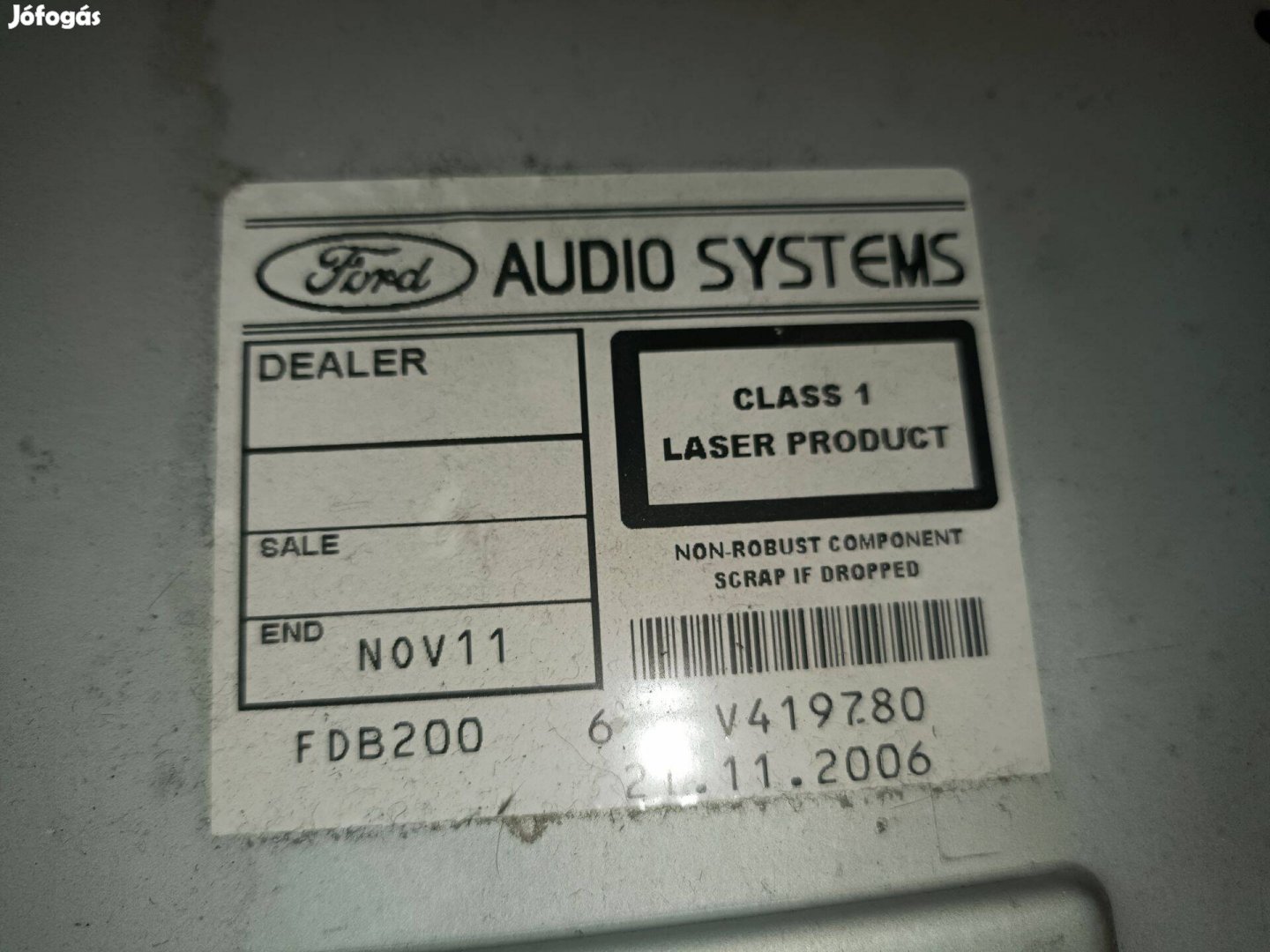 Ford focus Mk2 rádió és fejegység