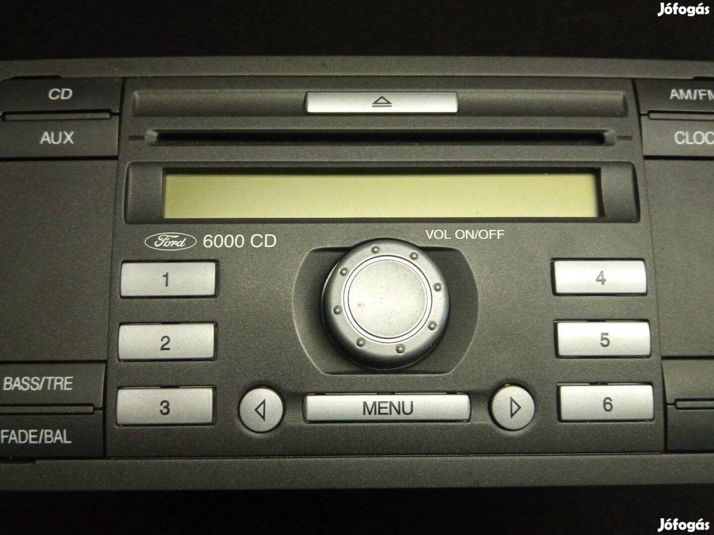 Ford focus mk2 CD 6000 fiesta mk6 rádió 8766