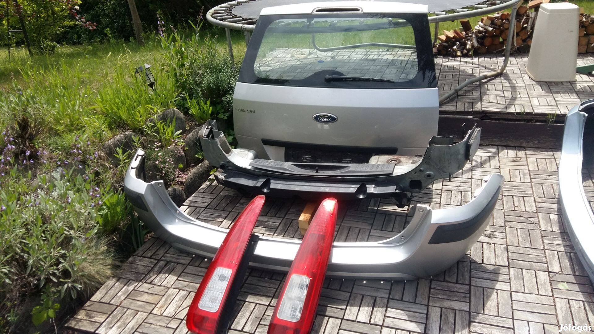 Ford fusion facelift ezüst hátulja:komplett! hátfal , csomi , löki!