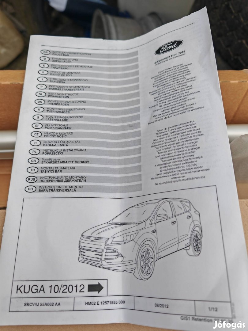 Ford kuga tetőcsomagtartó 