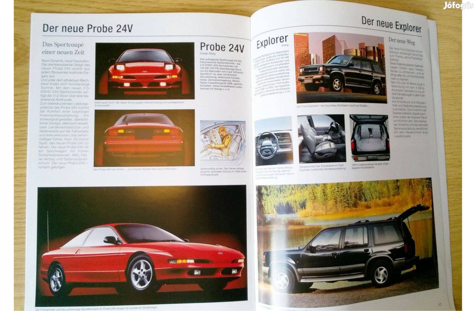 Ford modellkínálat 1993-ból, prospektus, katalógus