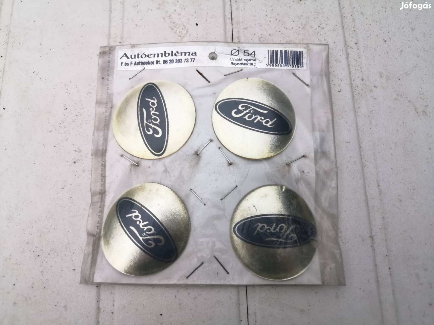 Ford öntapadós felniközép, felnikupak matrica 54mm