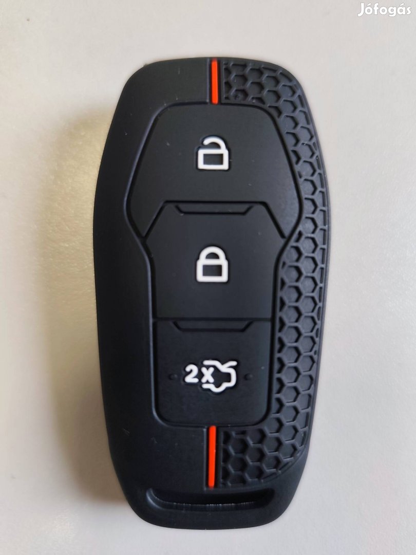 Ford slusszkulcs szilikon tok -fekete, piros