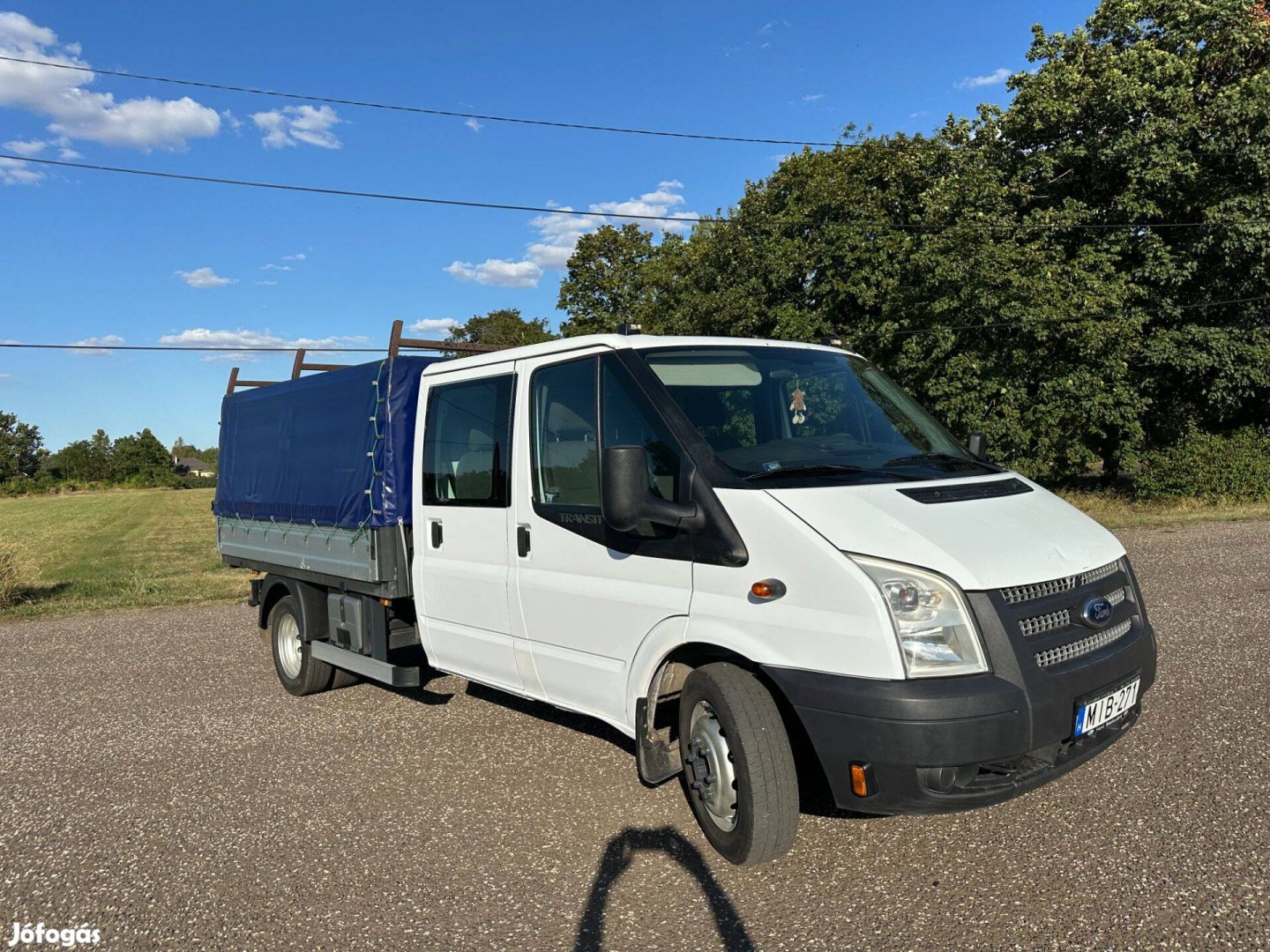 Ford transit duplakerekes ponyvás 6 fős