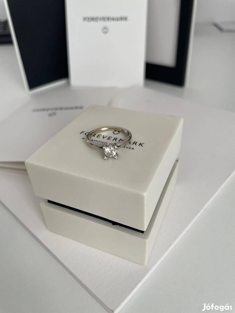 Forevermark eljegyzési gyémántgyűrű (18k fehér arany)