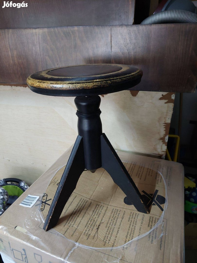 Forgó fekete zongoraszék