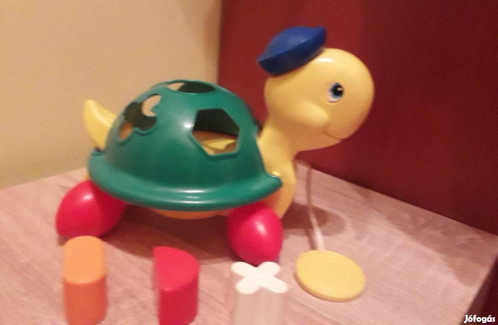 Formabedobós teknős 3 elem; készségfejlesztő, unisex játék