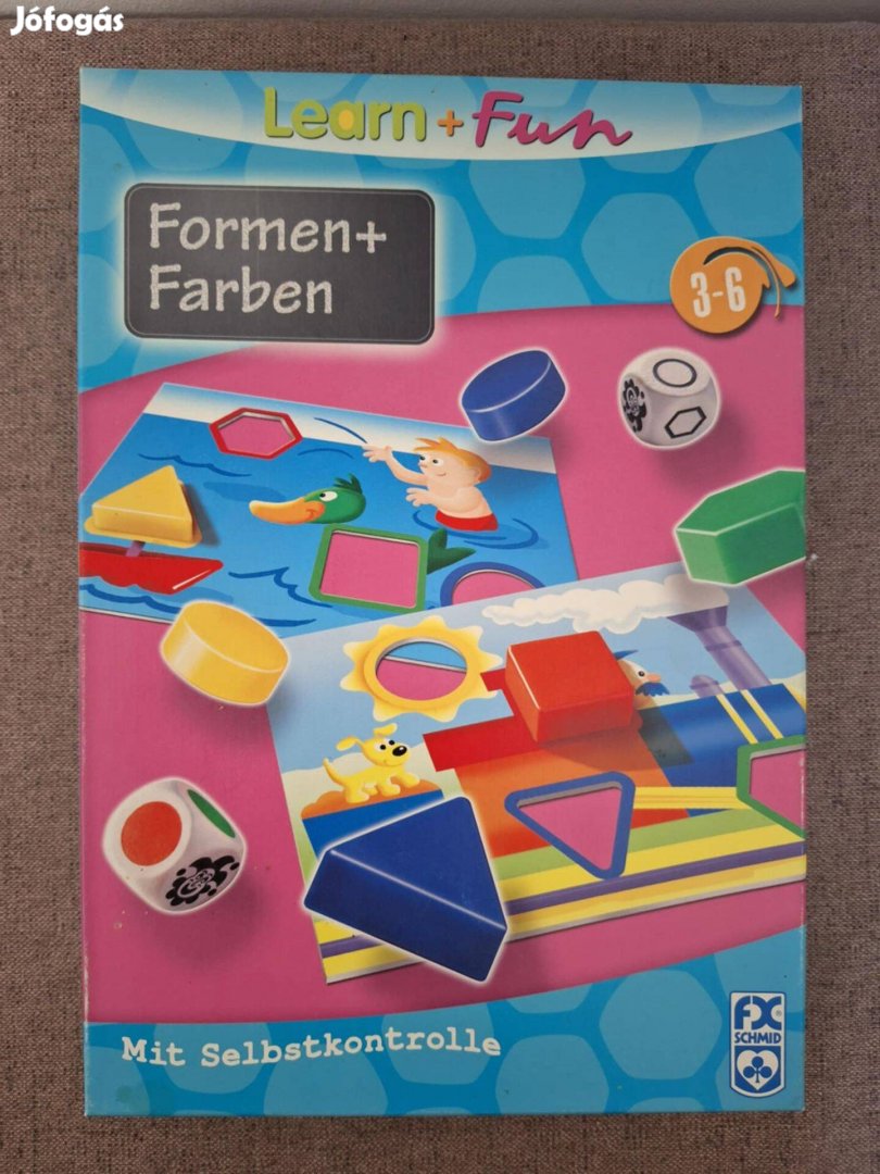 Formen+farben-Formák és színek társasjáték