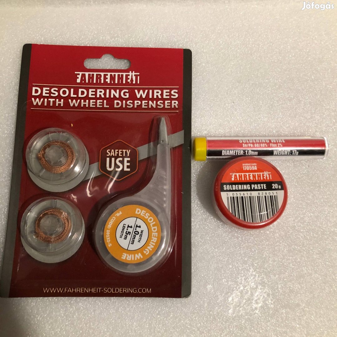 Forrasztó Segédanyag csomag - forrasztóón ónszívó