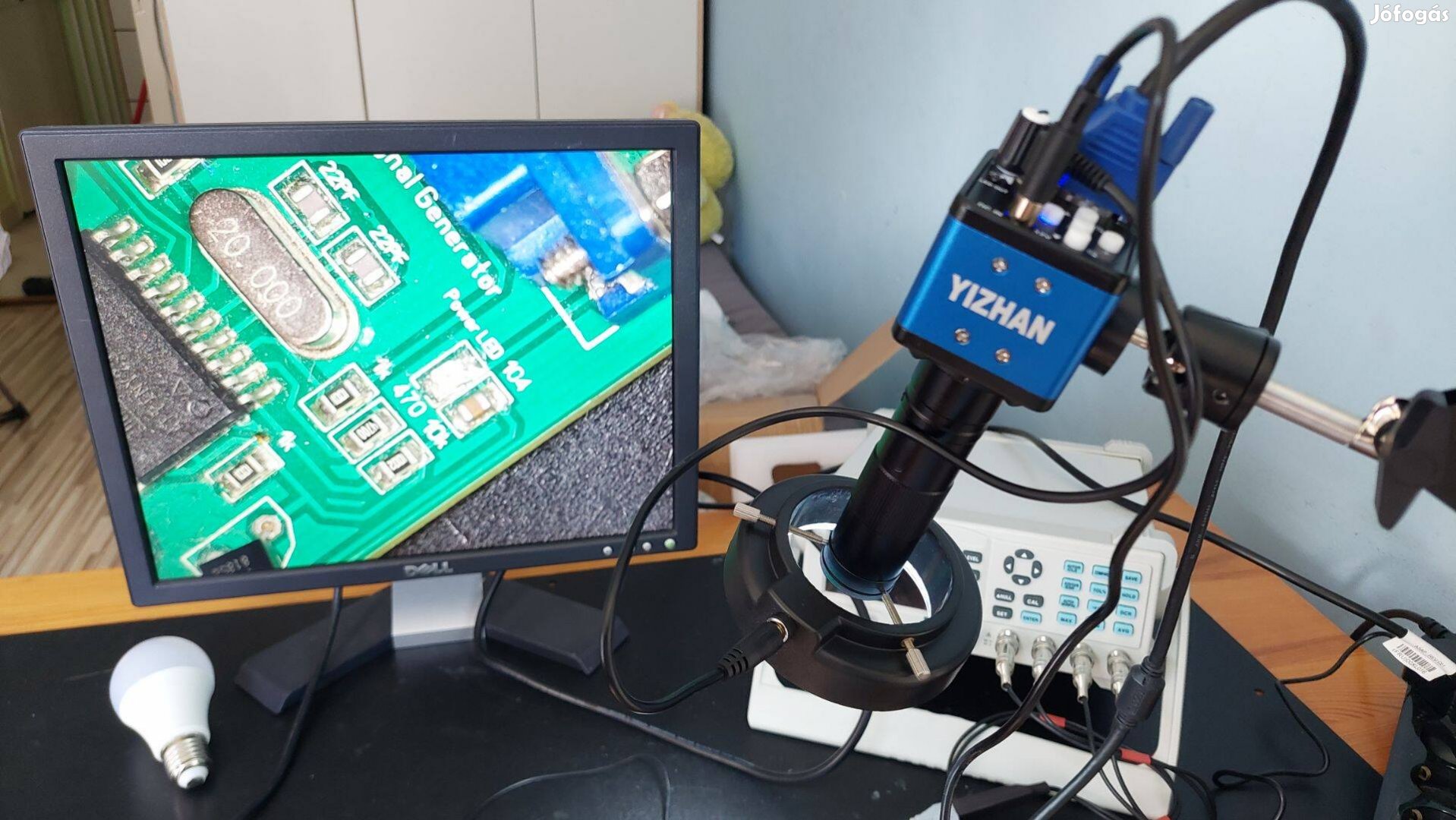Forrasztó mikroszkóp 150x komplett szett Új