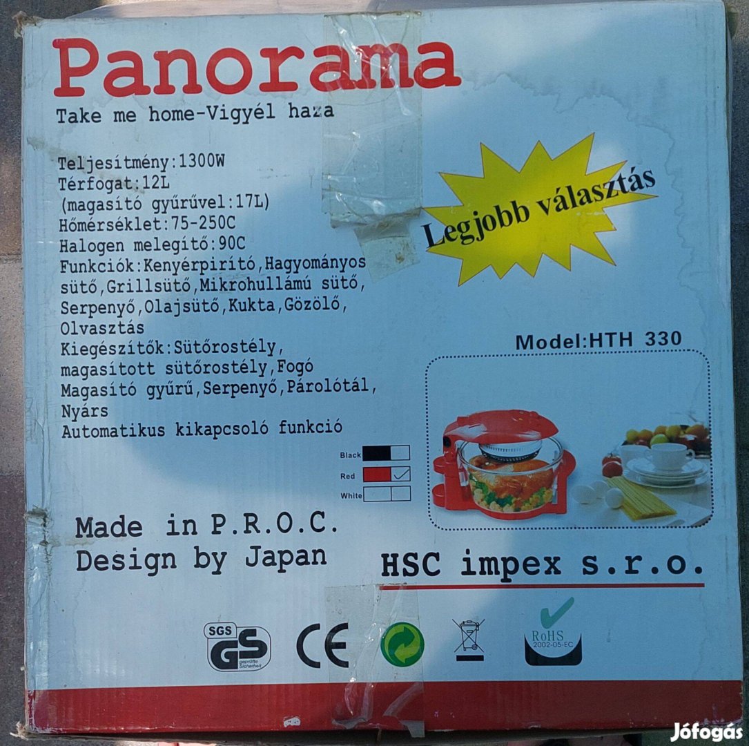 Forrólevegős sütő