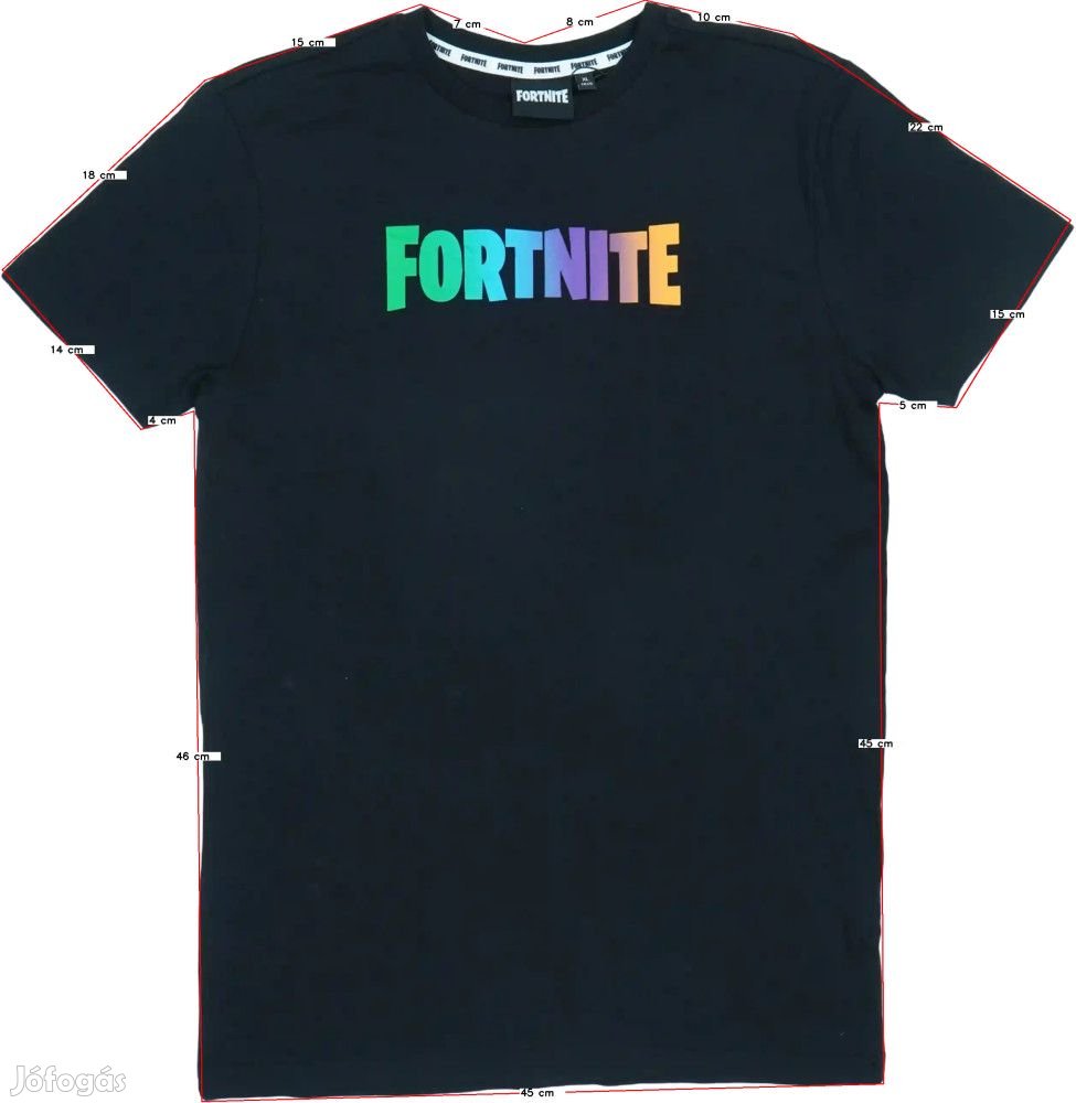 Fortnite Új (címkés) Fiú Póló (Méret: 170)