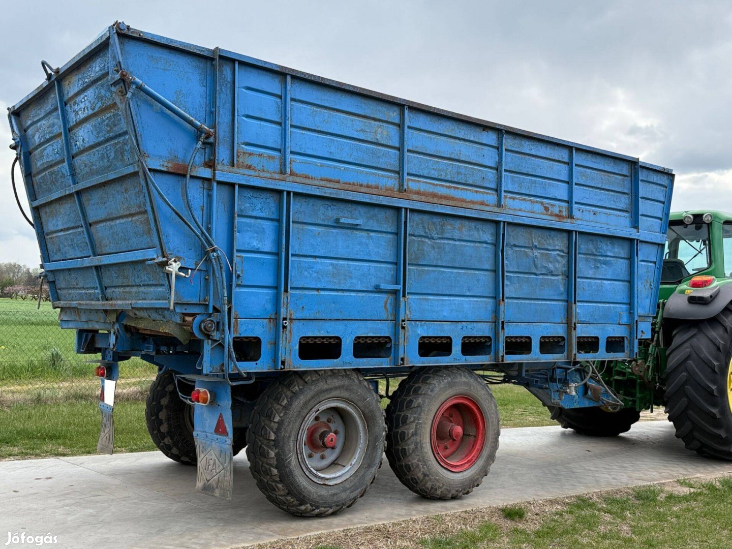 Fortschritt T088 silószállító siló pótkocsi műszakival