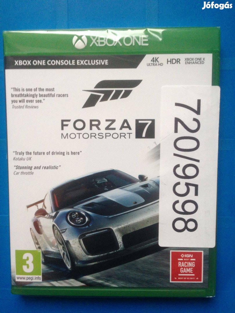 Forza 7 xbox one-series x játék,eladó-csere"