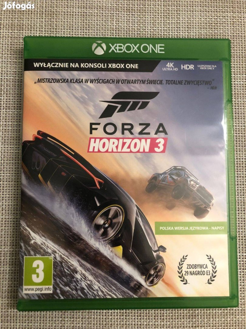 Forza Horizon 3 Xbox One játék