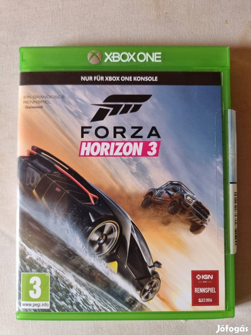 Forza Horizon 3. Xbox one játék.