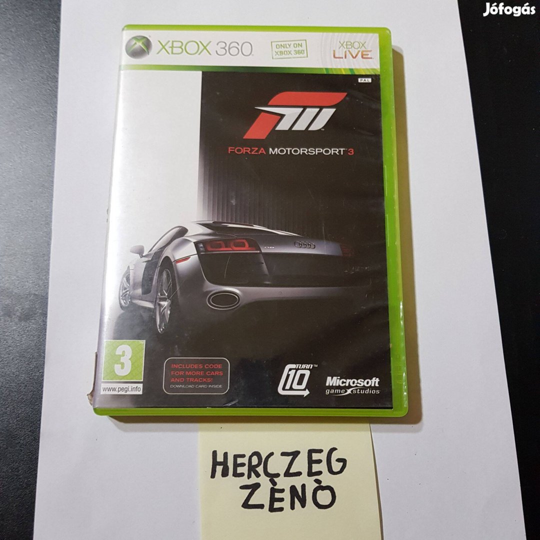 Forza Motorsport 3 Magyar Feliratos xbox360