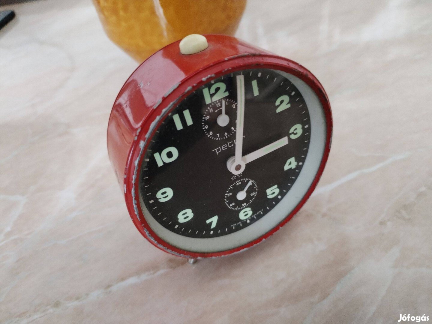 Foszforeszkálós számlappal Német Peter vekker a 60-as évek