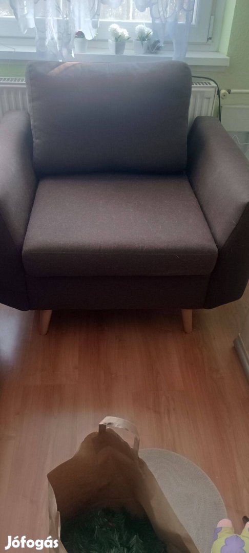 Fotel, barna, újszerű