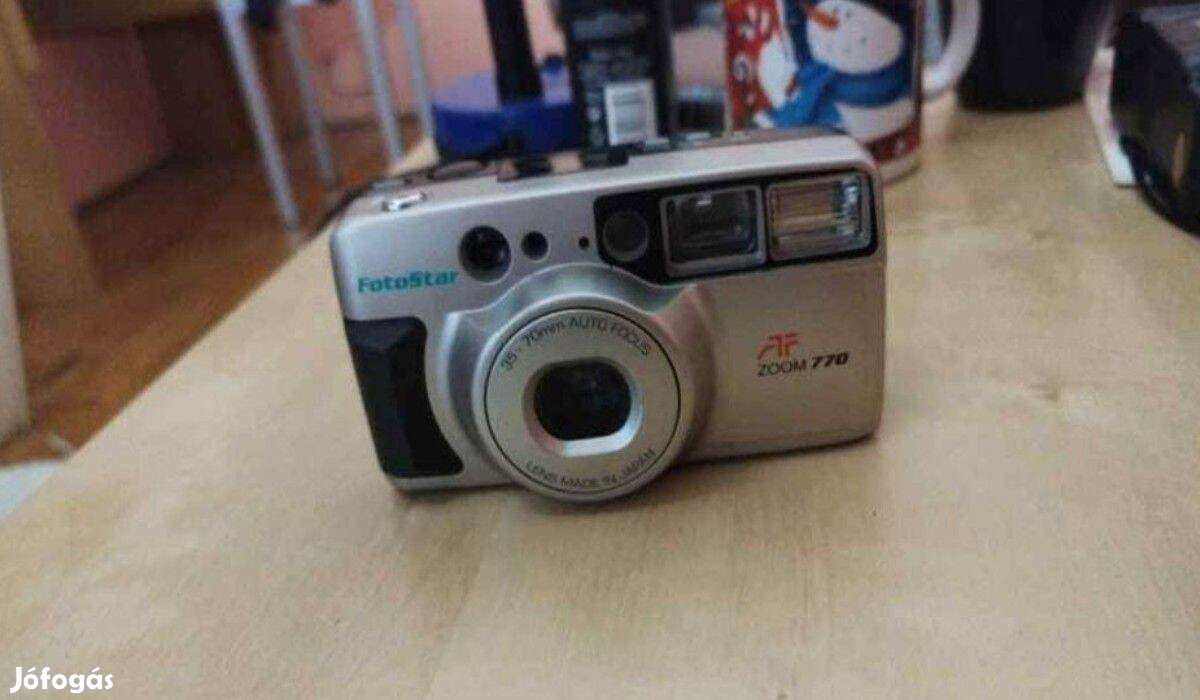 Fotostar AF zoom 770 35mm - 70mm retro japán fényképező