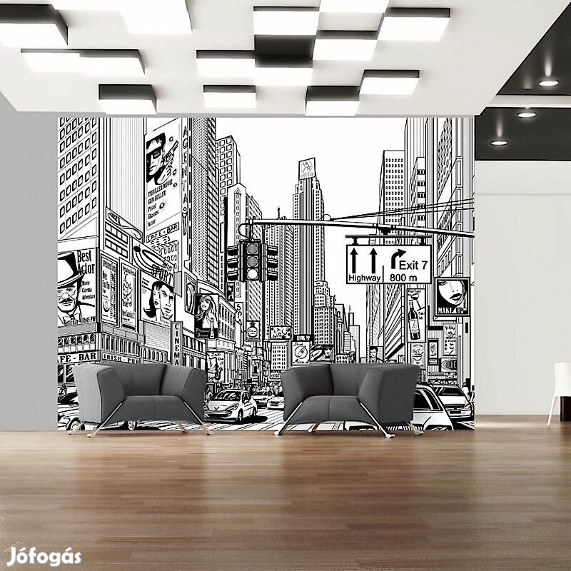Fotótapéta - A város feketén, fehéren