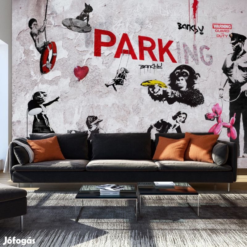 Fotótapéta - Banksy-graffiti sokszínűség