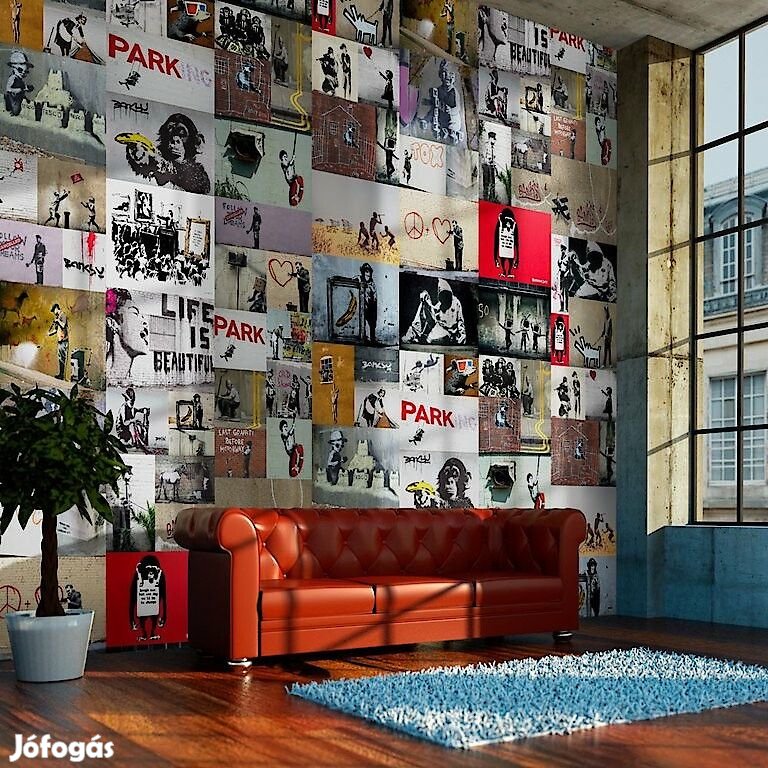 Fotótapéta - Banksy-kollázs