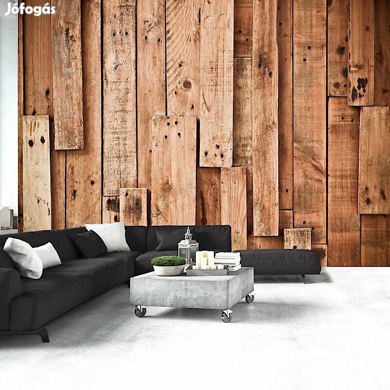 Fotótapéta - Befejezetlen fapadló