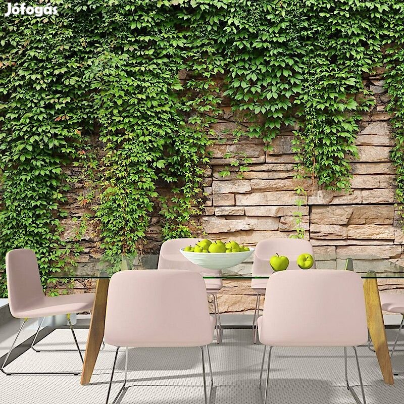 Fotótapéta - Borostyán téglafalon 2