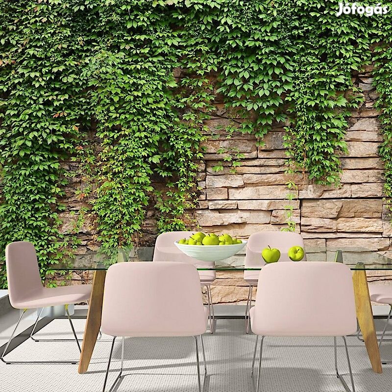 Fotótapéta - Borostyán téglafalon 2