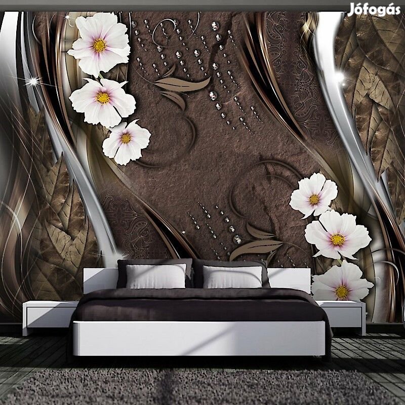 Fotótapéta - Csokiöntet virágokkal