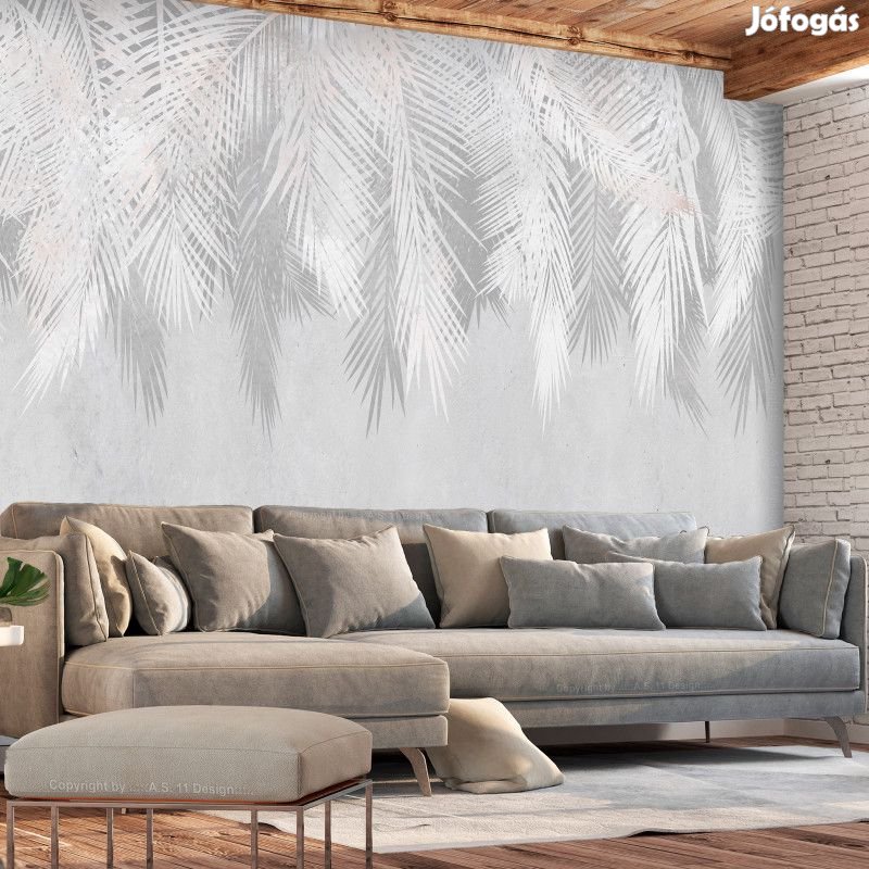 Fotótapéta - Fehér pálmák